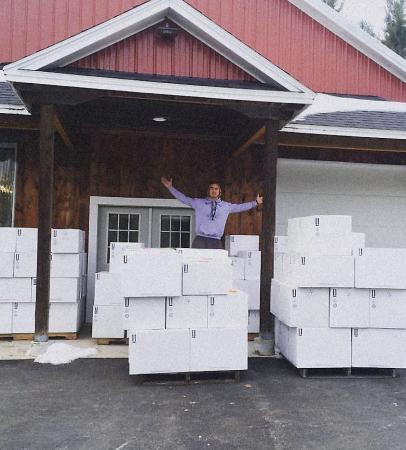 Image of Rich celebrating a record shipping day